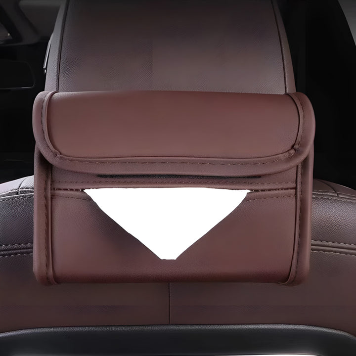 Luxury Leather Car Tissue Box Holder