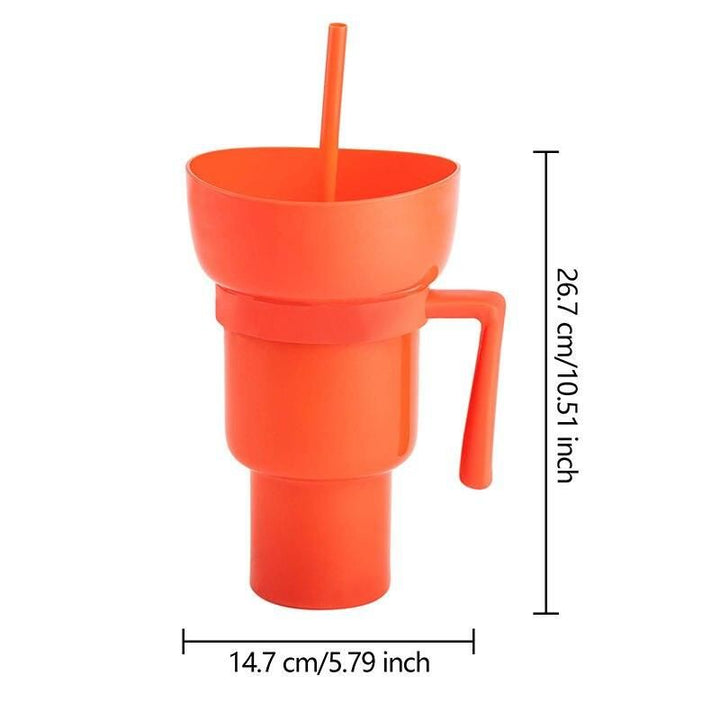 Multi-Purpose Portable Snack and Drink Tumbler