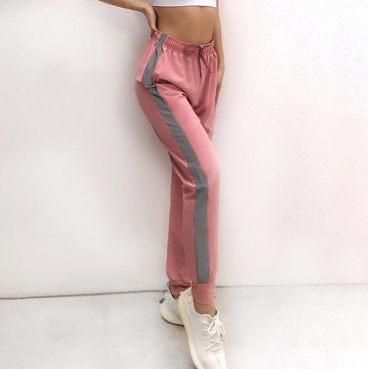 Side reflective night vision sweatpants