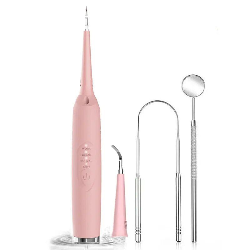 Ultrasonic LED Oral Care Kit: Electric Irrigator, Tartar Remover & Whitener