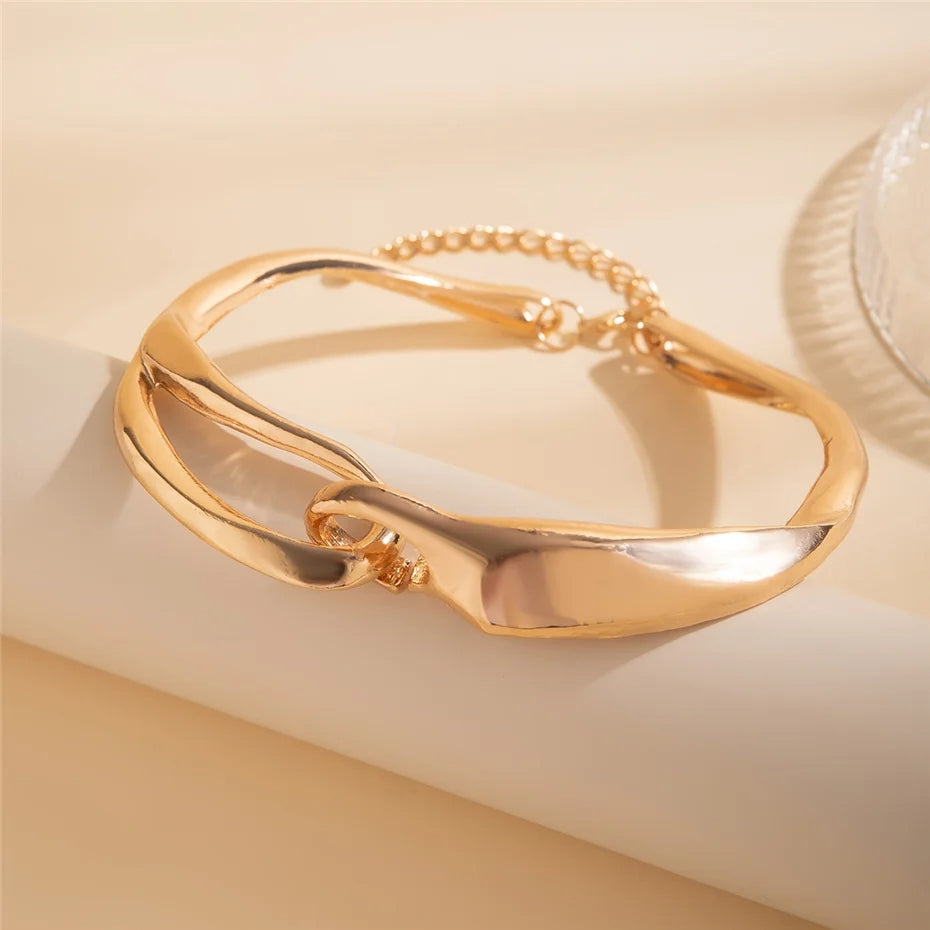 Chunky Heavy Metal Torques Choker Necklace