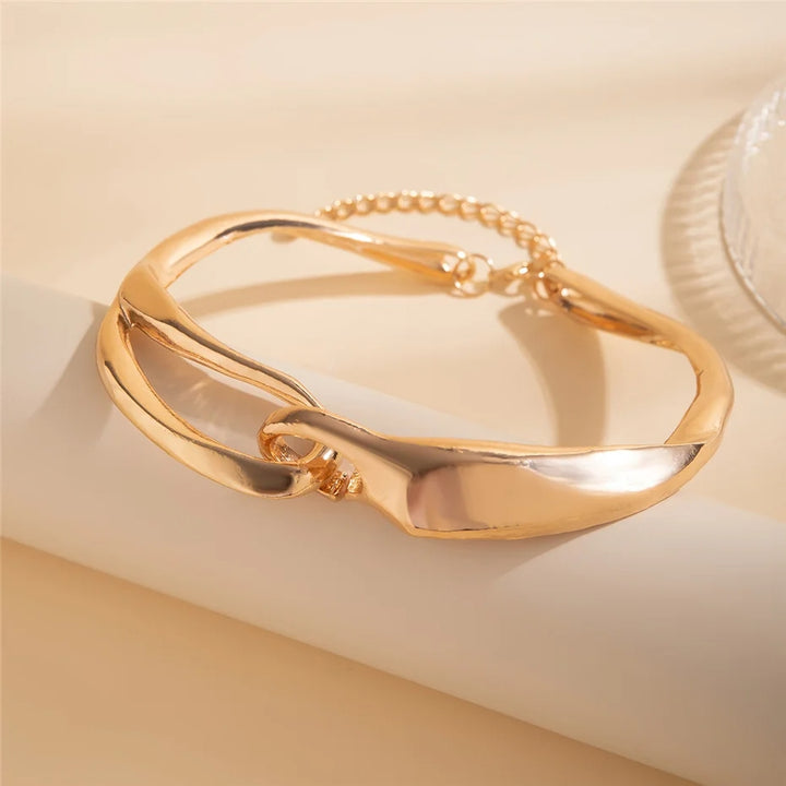 Chunky Heavy Metal Torques Choker Necklace