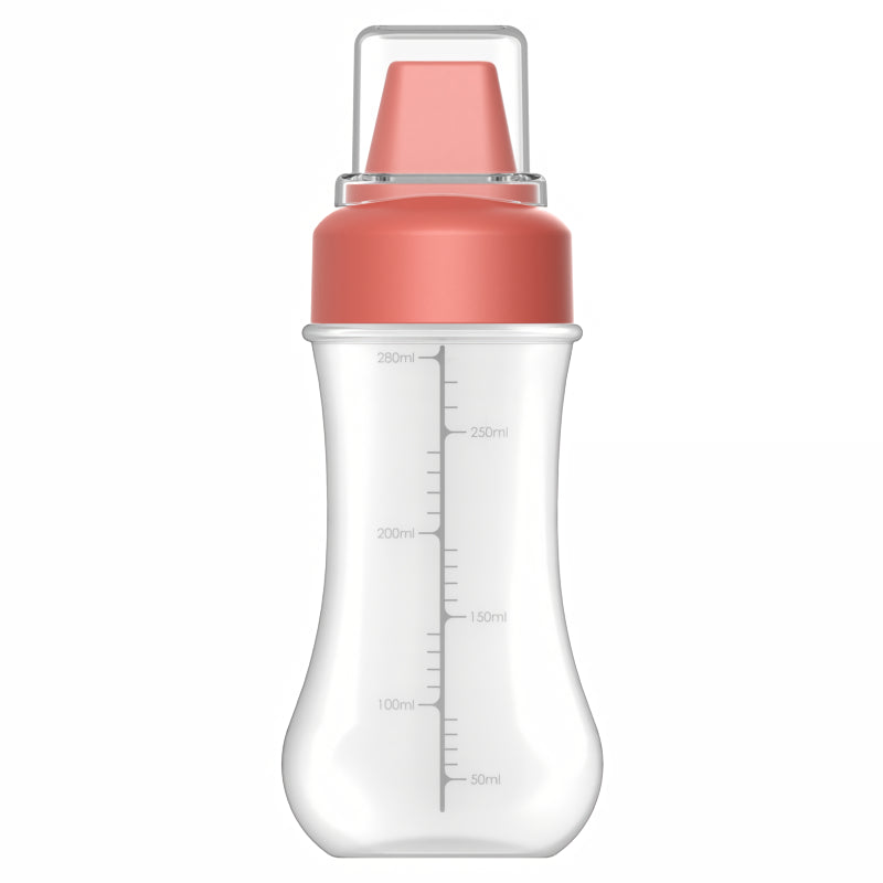 350ML Sauce Squeeze Bottle with 5-Hole Nozzles for Ketchup, Mustard, and Oils