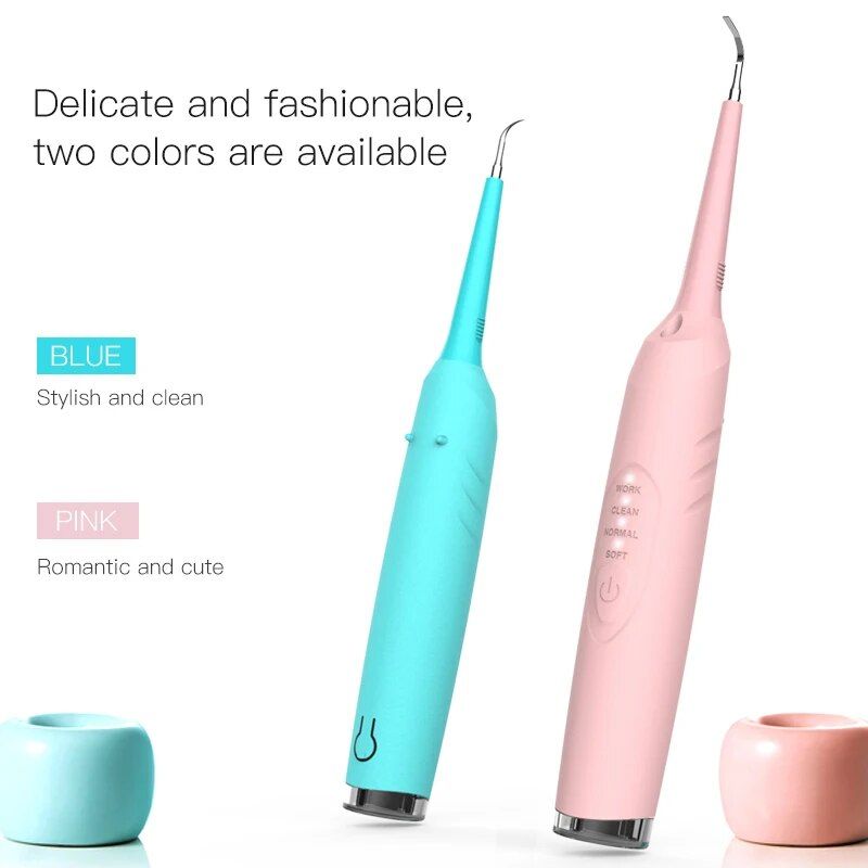 Ultrasonic LED Oral Care Kit: Electric Irrigator, Tartar Remover & Whitener