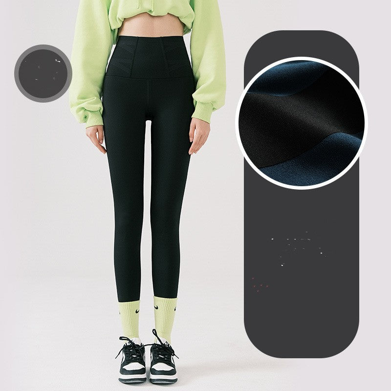 Double Cross High Waist Winter Thick Leggings