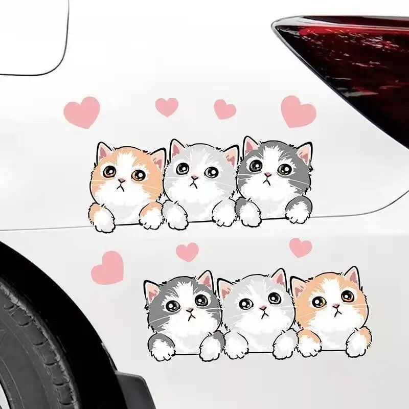 Cute Cartoon Cat Car Stickers
