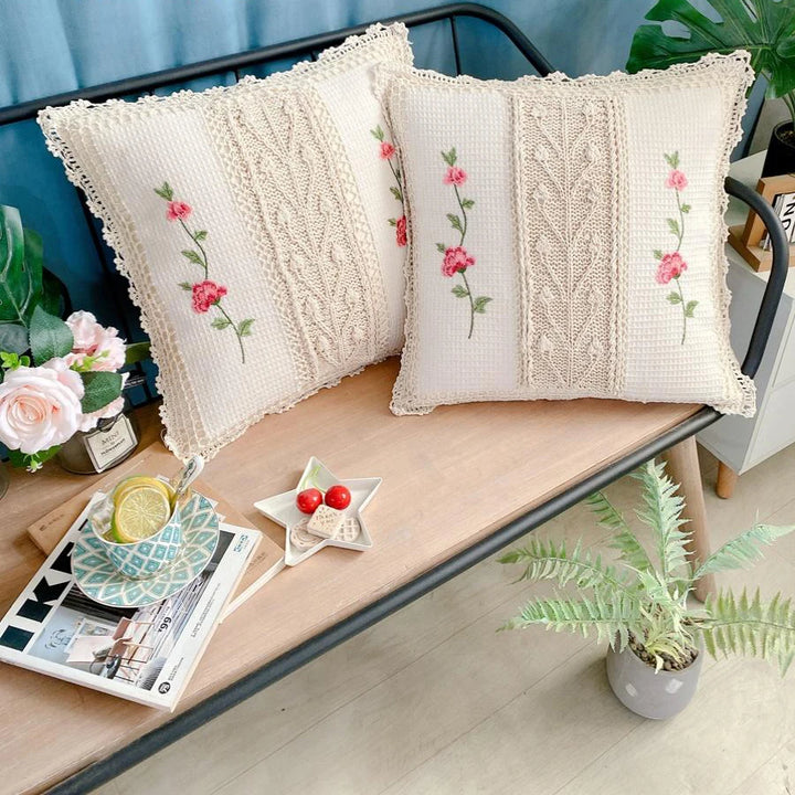 Handmade Woven Cotton Decorative Cushion Cover