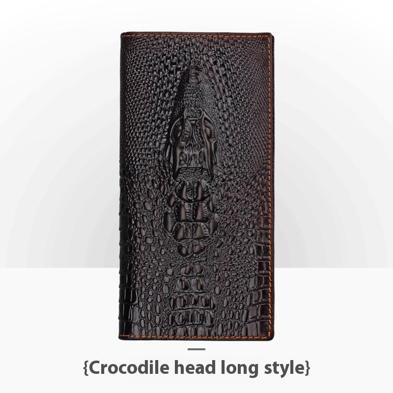 Personalized Retro Handmade Embossed Leather Wallet For Man