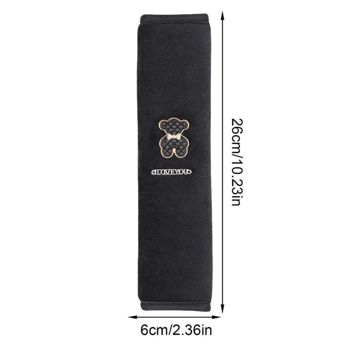 Plush Cartoon Bear Car Seat Belt Shoulder Pad - Comfort & Style for Your Drive