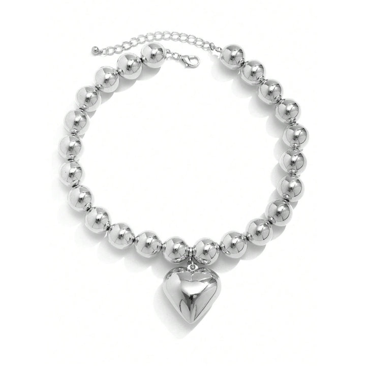 Trendy Acrylic Heart Pendant Choker Necklace