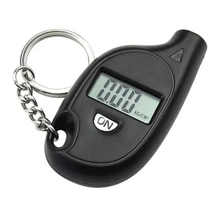 Compact Keychain Digital Tire Pressure Gauge with LCD Display