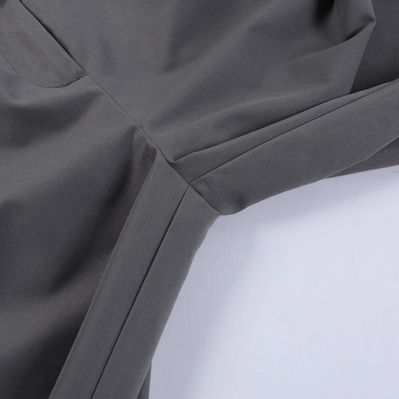 Knitted High Waist Contrast Color Loose Trousers