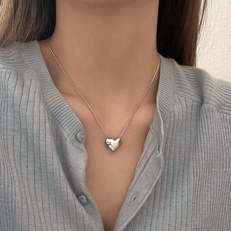 Vintage Heart Pendant Necklace