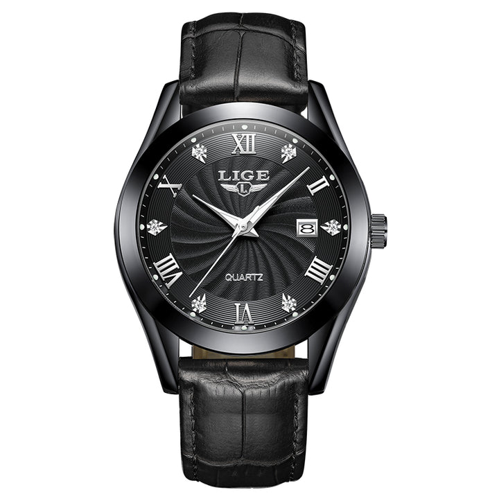 Luxury Men’s Leather Sport Watch