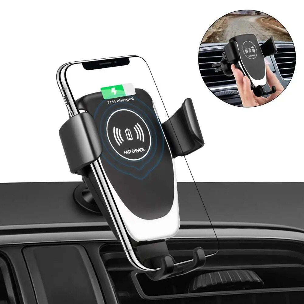 30W Universal Fast Charging Wireless Car Charger Mount for Smartphones