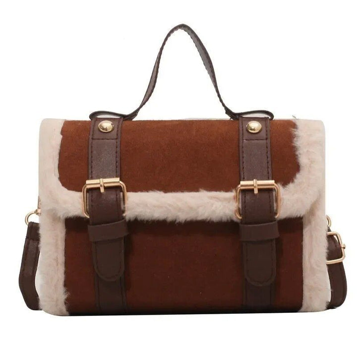 Chic Winter Plush Crossbody Bag