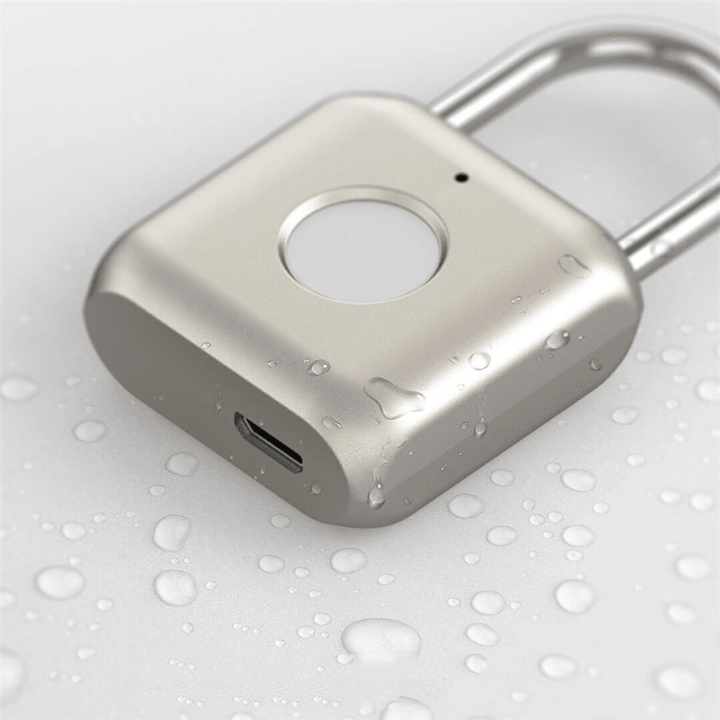 Youdian USB Rechargeable Smart Fingerprint Padlock Door Lock Waterproof Keyless anti Theft Travel Luggage Drawer Safety Lock From - MRSLM