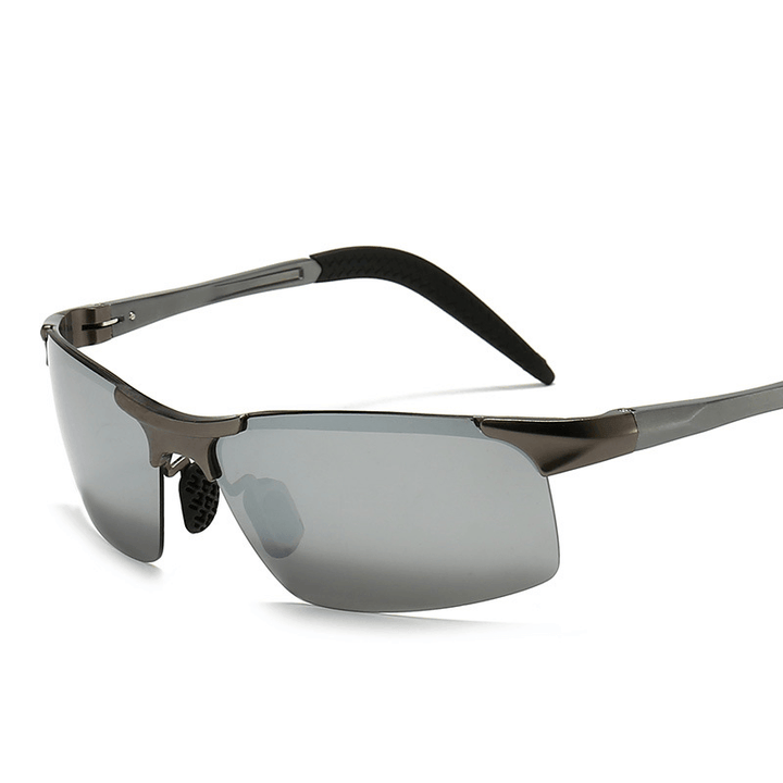Polarized Color Changing Sunglasses Myopia Aluminum Magnesium Men'S Sunglasses Sunglasses Riding Glasses Driving Mirror 8177S - MRSLM