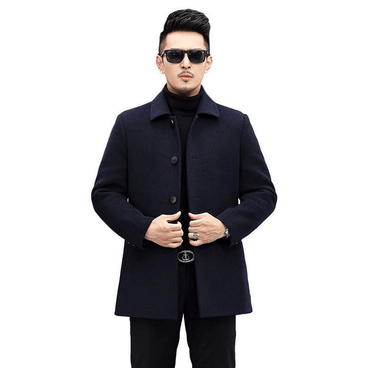 Men'S Casual Warm Double-Sided Nylon Coat - MRSLM