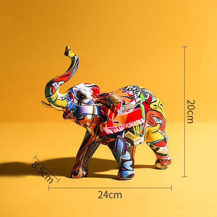 Painted dogs and painted elephant ornaments - MRSLM