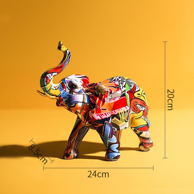 Painted dogs and painted elephant ornaments - MRSLM