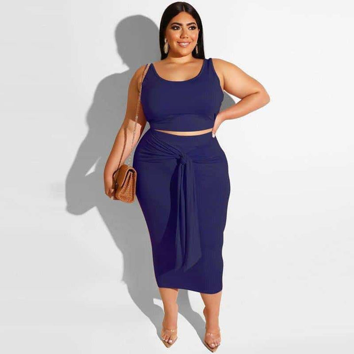 Plus Size Two-Piece Dress