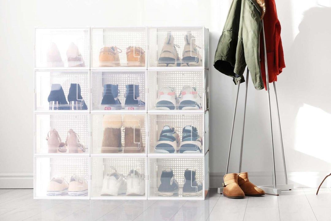 Clutter-Free Shoe Storage Solutions: Plastic Drawer Home Shoe Storage Boxes - MRSLM