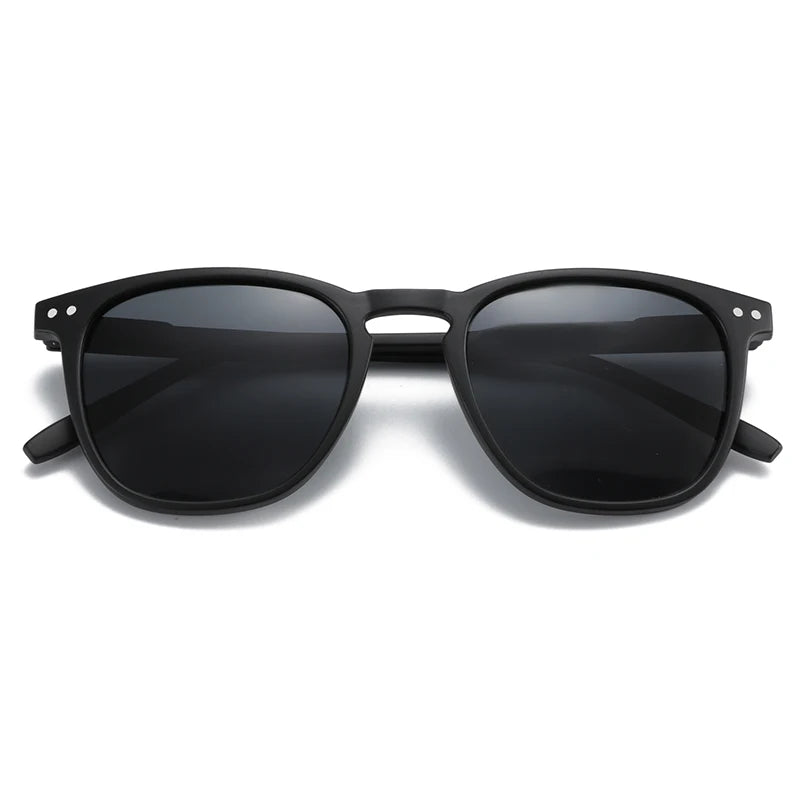 retro round polarized sunglasses, view 3 - MRSLM