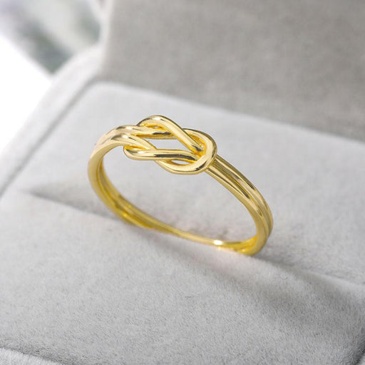 stainless steel gold twist ring - MRSLM