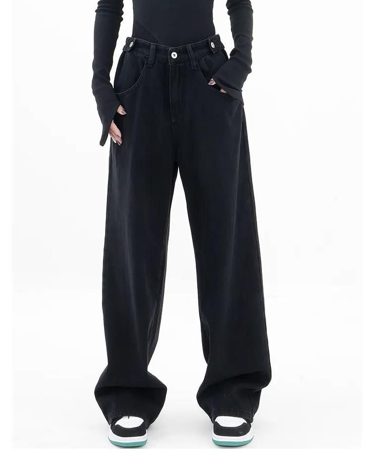 Schlagjeans mit hohem Bund für Damen