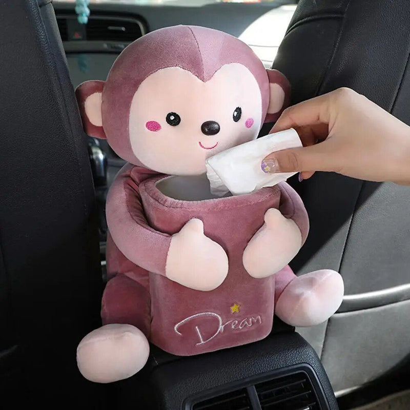 car tissue and trash box, cartoon animal, view 7 - MRSLM