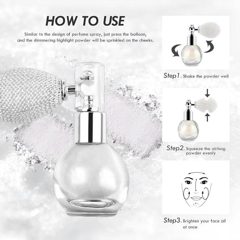 Glitter highlighter powder spray, view 6 - MRSLM