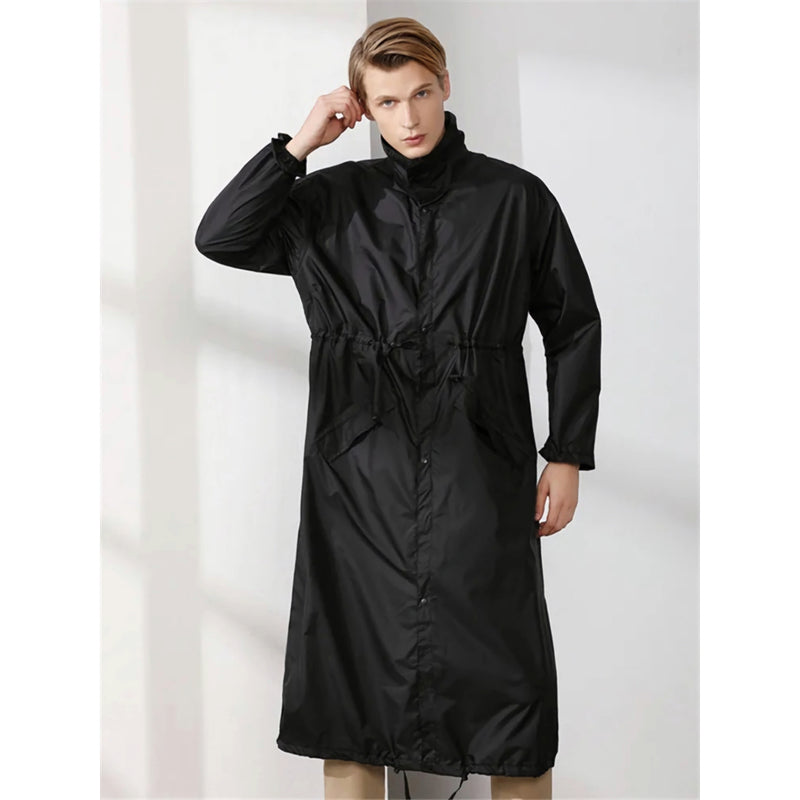 men's long outdoor raincoat, view 4 - MRSLM