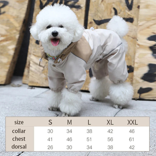 waterproof dog raincoat for small breeds, view 2 - MRSLM
