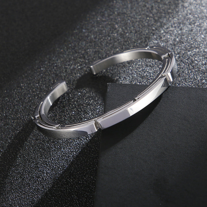 Fashionable Stainless Steel Couple All-match Bracelet