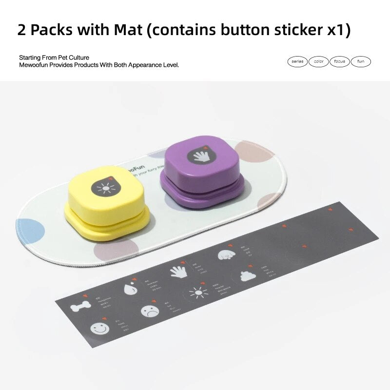 voice recording dog communication buttons, view 4 - MRSLM