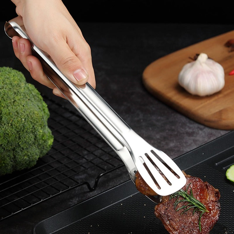 304 stainless steel bbq food tongs, view 5 - MRSLM
