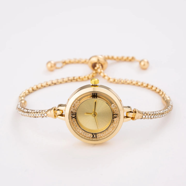 Luxury Fashion Quartz Women's Watch - Elegant Stainless Steel Wristwatch with Small Dial