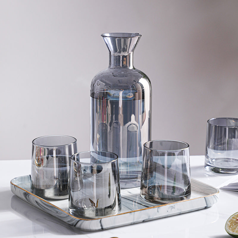 multi-color heat-resistant glass cup set, view 2 - MRSLM