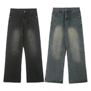 Men's vintage loose micro-flared jeans, view 4 - MRSLM