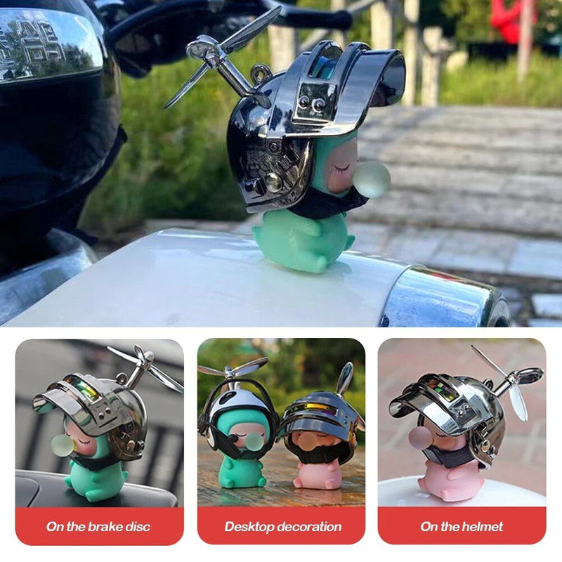 Cute cartoon motorcycle ornament, view 9 - MRSLM