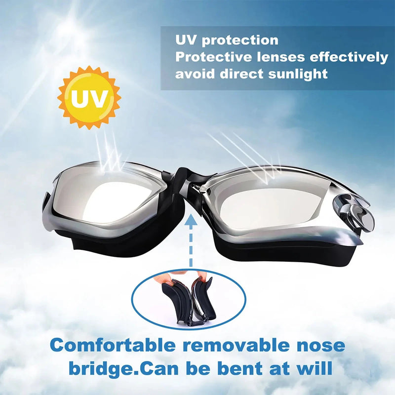 professional swimming goggles for adults, view 8 - MRSLM