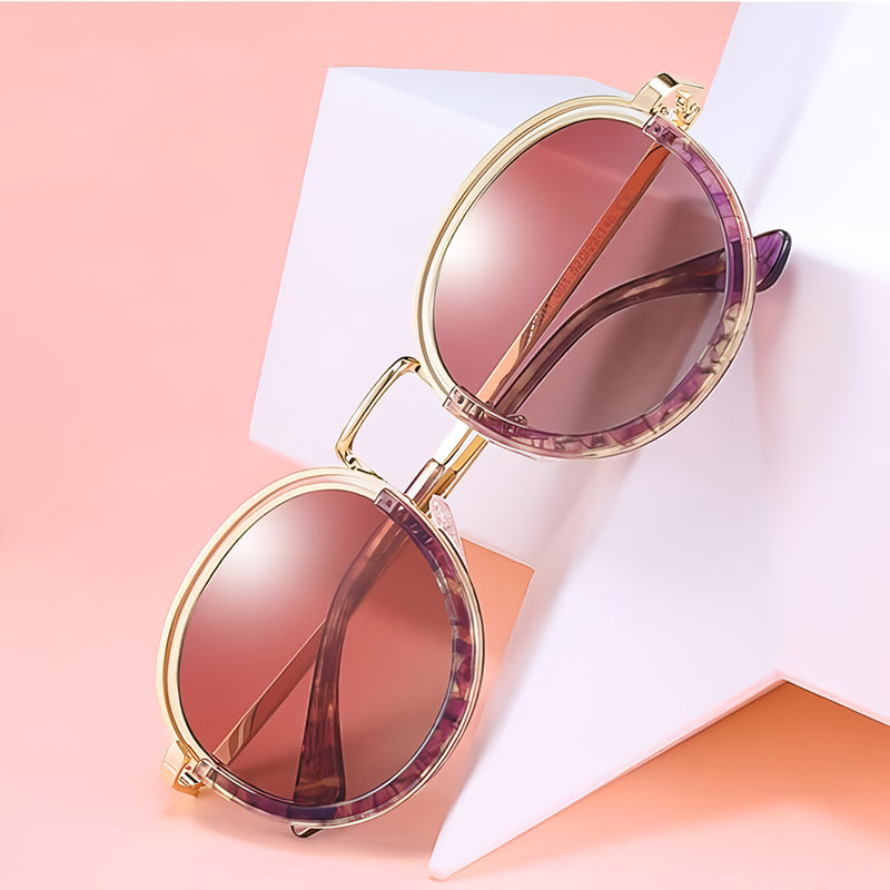 vintage round polarized sunglasses - MRSLM