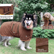 Microfiber dog bathrobe towel, view 8 - MRSLM