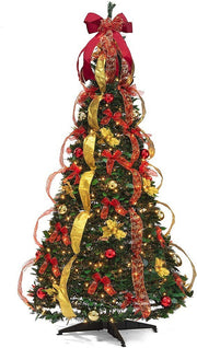 foldable spiral christmas tree, view 2 - MRSLM