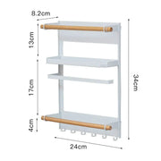 magnetic fridge shelf paper towel holder, view 8 - MRSLM