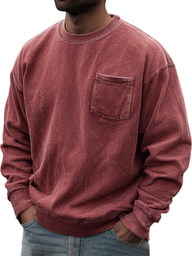Men's Pullover Round Neck Long Sleeves Sweater