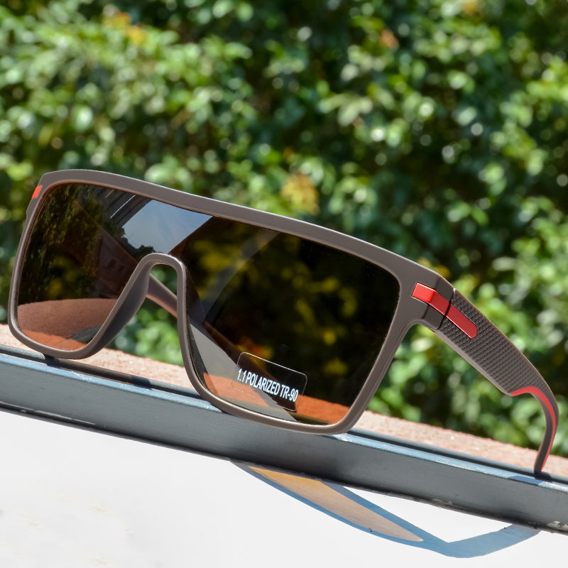 polarized square sunglasses, view 2 - MRSLM