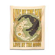 Sun moon cat tapestry wall hanging, view 15 - MRSLM