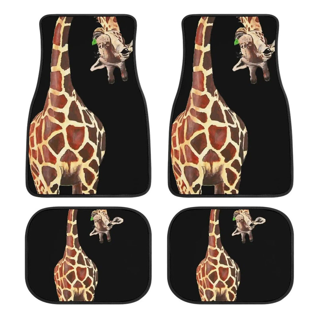 Giraffe Print Universal Car Floor Mats
